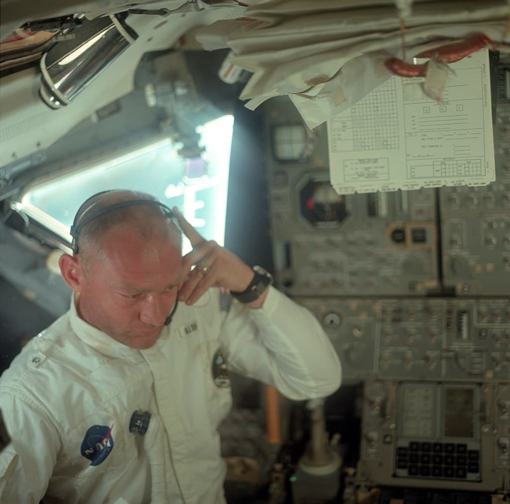 Apollo navigācijas dators un Bazs Aldrins
